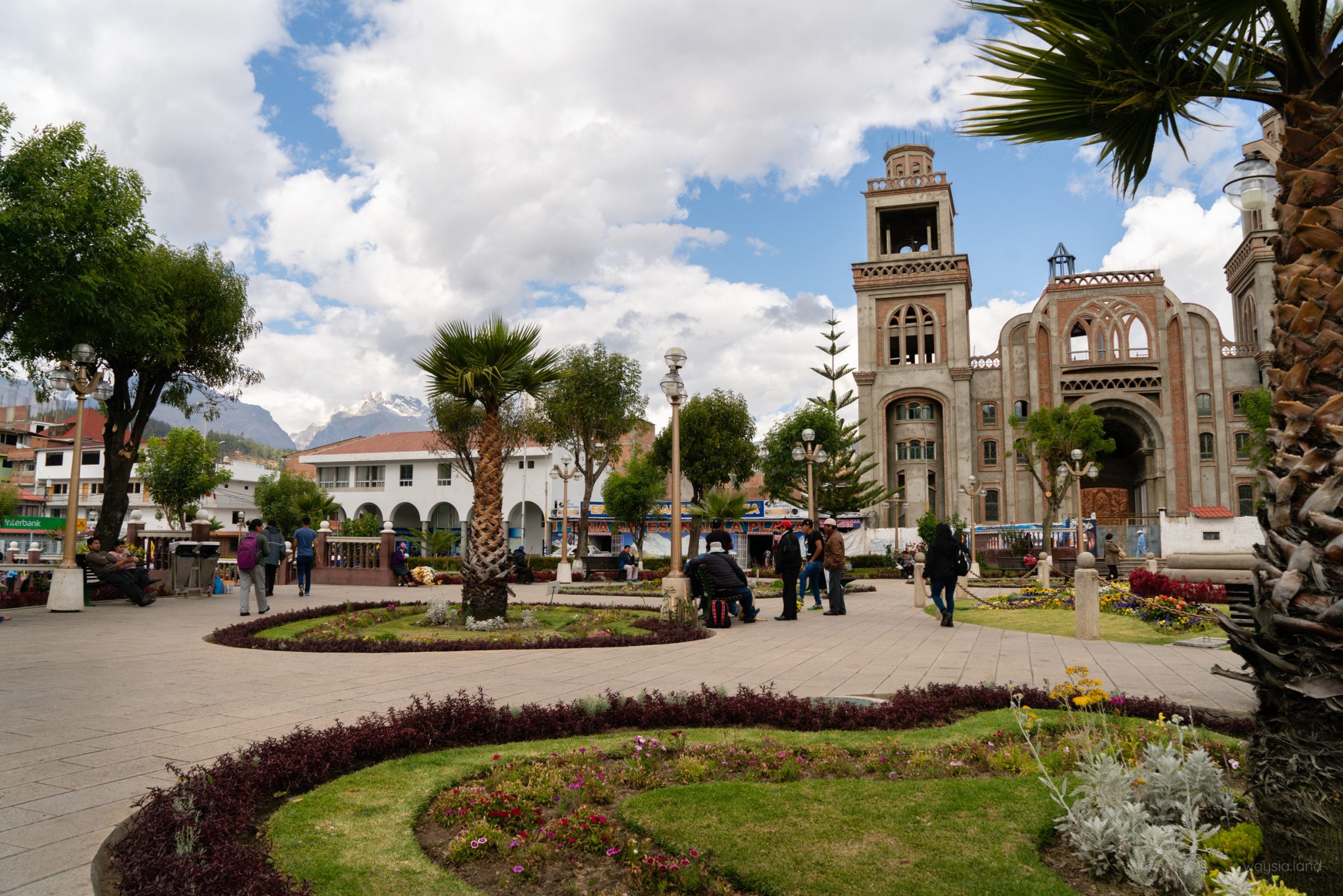 Huaraz main square Peru