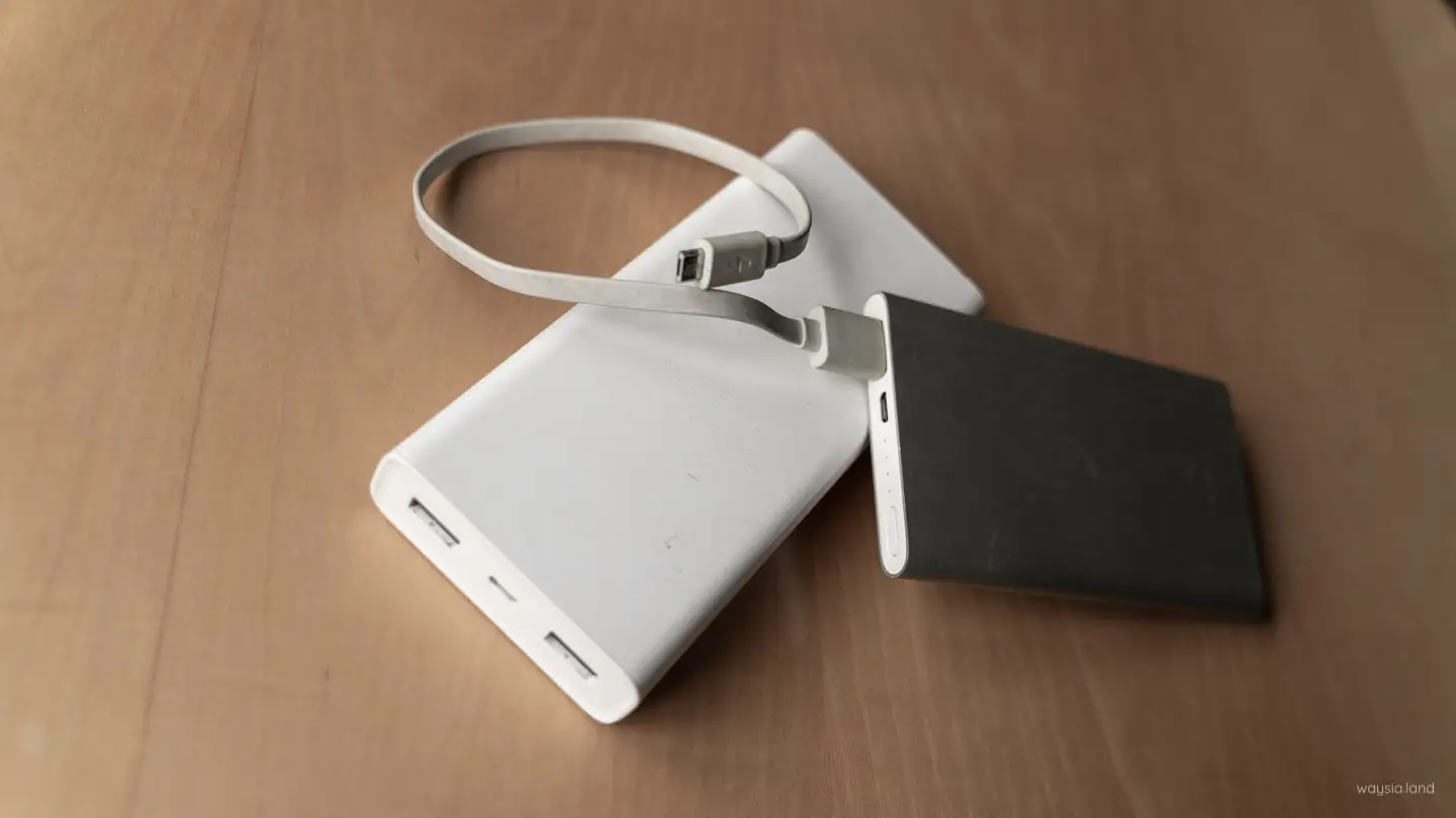 charge-DSC01799 20000mAh and a 2500mAh powerbank